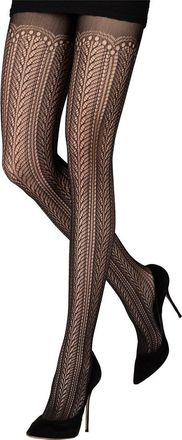 Emilio Cavallini Chevron Lace Tights