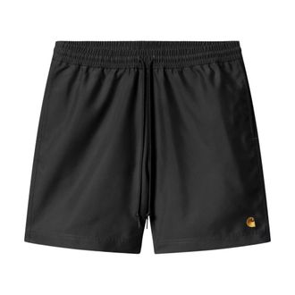Carhartt Work in Progress Carhartt Wip, Beachwear, male, Black, Size: S Chase Swim Trunks