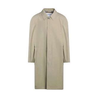 Burberry Lange Katoenen Automobieljas - Heren - Mantel - Beige - XL - Katoen - Jassen