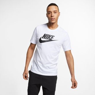 Nike Sportswear Classical Logo Printed TEE Men White AR5005-101