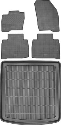 OEM Juego De Alfombrillas De Goma Para Coche Y Alfombrilla Para Maletero Para Ford S-max Iii Van A Partir De 2015