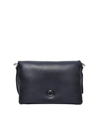 Hogan Leather Shoulder Bag - Black