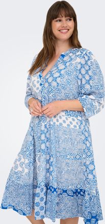 Only Carmakoma Tunikakleid »CARMILANA 3/4 DRESS WVN NOOS« Sommerkleid
