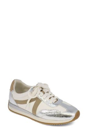 Mia Rafa Sneaker in Beige/White/Silver at Nordstrom, Size 8.5