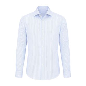 Xacus Casual Overhemden - Heren - Casual Overhemden - Blauw - L - Overhemden