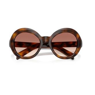 Prada Sunglasses, female, Brown, Size: 53 MM D08Su Sunglasses