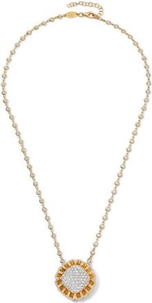 Mindi Mond Floating All Diamond Pendant Necklace in 18K Yellow Gold at Nordstrom, Size 17