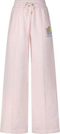 Casablanca Logo Trainingsbroeken met Kawaii Manga Elementen - Dames - Sweatpants - Roze - L - Katoen - Broeken