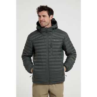 Mountain Warehouse Heren Henry II Extreme Met Dons Gevuld Jasje (Donkere Khaki)