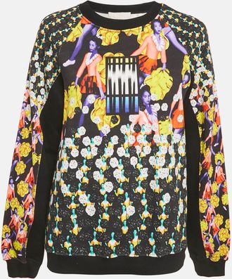 Peter Pilotto Black Ruc Printed Cotton Sweater