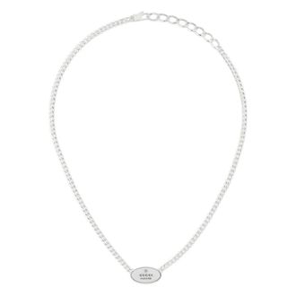 Gucci Necklaces, female, Gray, Size: ONE SIZE Trademark Necklace