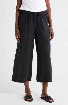 Splendid Angie Cropped Palazzo Pants in Black at Nordstrom Rack, Size X-Small