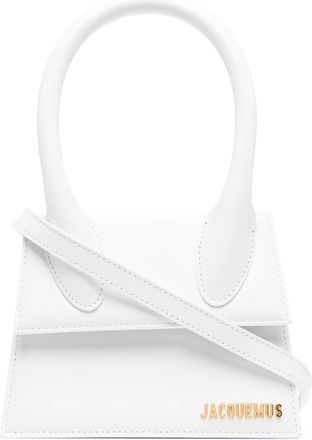 Jacquemus Le Chiquito Moyen Bag Leather White Leather Handbag (Pre-Owned)