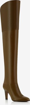 Chlo&eacute; Overknee-Stiefel mit Absatz aus Leder Eve 85