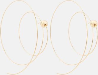 Alaia Ala&iuml;a Orecchini Thin Spiral S in acciaio inox bagnato in oro