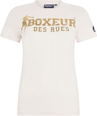 Boxeur Des Rues T-Shirt BOXEUR DES RUES BOXEUR DES RUES T-Shirt Iconic Logo T-Shirt, Damen, Gr. L, beige, Obermaterial: 95% Baumwolle CO. 5% Elasthan EL., Shirts T-Sh