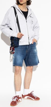Dsquared2 Boxer Denim Shorts, Mens, Navy Blue