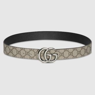 Gucci Reversible GG Marmont Belt, Size 95