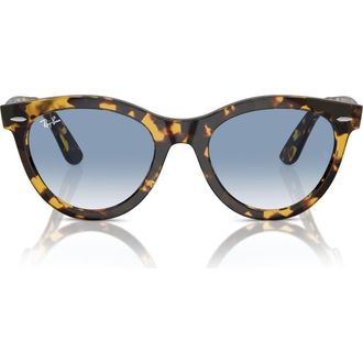 Ray-Ban Wayfarer Way 54mm Oval Sunglasses in Mustard at Nordstrom Rack