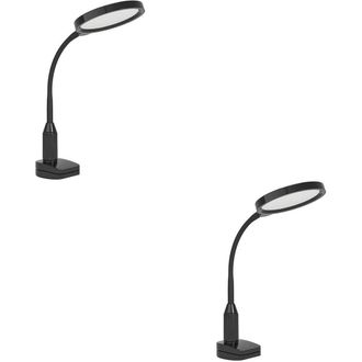 Loops 2 PACK Stylish Black LED Table Lamp for Home Decor & Indoor Lighting