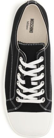 Moschino Mens Sneakers Couture Canvas Black Upper: Cotton Trainers