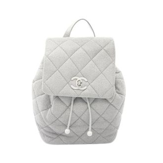 Chanel Pre-owned Matelasse Grained Calf Backpack - - Pre-owned - Donna - Grigio - ONE SIZE