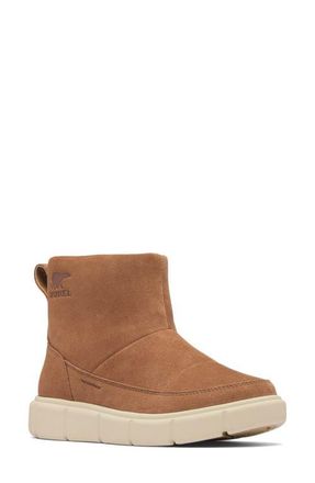 Sorel Explorer III Joan Waterproof Slip-On Boot in Velvet Tan/Chalk at Nordstrom, Size 9