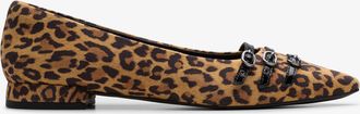 Clarks Sensa15 Strap Leopard Suede Schoenen