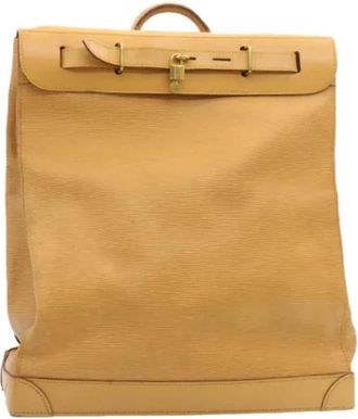Louis Vuitton Pre-owned Vintage Rugzak - Dames - Vintage Rugzakken - Beige - ONE Size - Leer - Vintage