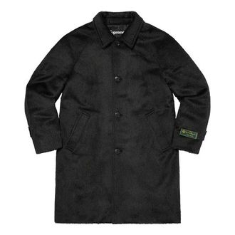 SUPREME Alpaca Overcoat Black SUP-FW21-336