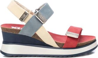 Xti Womens Wedge Sandal In Navy