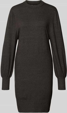 Only Figurumspielendes Strickkleid aus Viskose-Mix Modell LABELLE in Anthrazit Melange, Größe XL