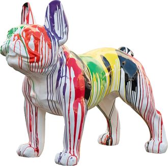 Schubiger M&ouml;bel Skulptur Bunte Bulldogge Xxl