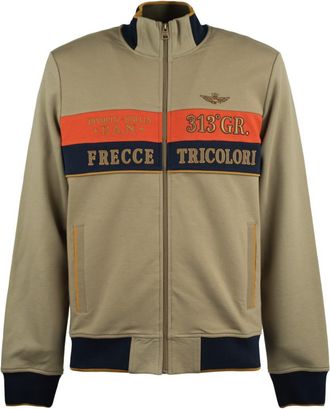 Aeronautica Color-Block Interlock And Pique Sweatshirt
