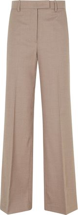 Seventy Fango Crease Straight-Leg Wool Formal Pants