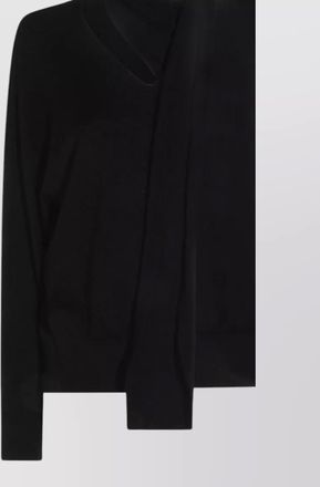 Zanone virgin wool knotted neck long-sleeve jumper