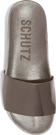 Schutz Camilis mirrored-leather slides Size 37.5