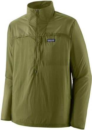 Patagonia Houdini Stash 1/2 Zip P/O Windjacke f&uuml;r Herren | oliv