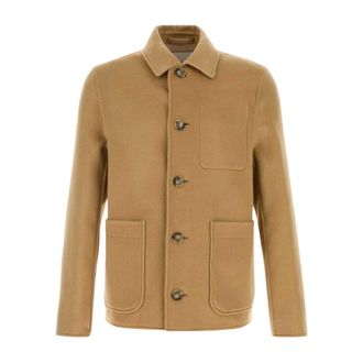Ami Giacca in Lana e Cashmere con Bottoni - - Jackets - Uomo - Beige - M
