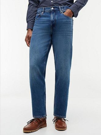 Tommy Hilfiger Regular tapered jeans met whiskers