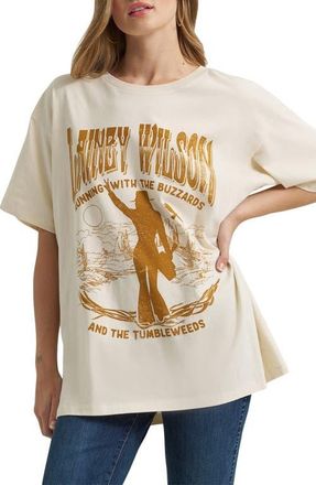 Wrangler x Lainey Wilson Oversize Graphic T-Shirt in White at Nordstrom, Size X-Large