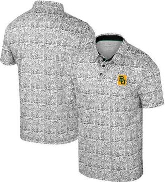 Colosseum Mens Colosseum Black Baylor Bears Its Time! Allover Print Polo at Nordstrom, Size Xx-Large