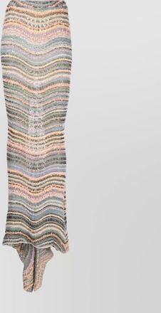 Vitelli organic cotton swirl print floor-length skirt