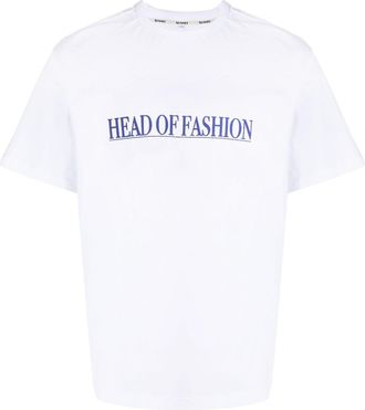 Sunnei logo-patch cotton T-shirt - men - Cotton - M - White