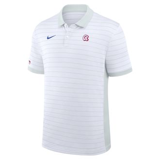 Nike Atlanta Braves City Connect Striped Victory Nike Mens Dri-FIT MLB Polo in Purple | 03BG0GJCAW-GFX