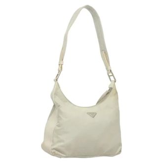 Prada Pre-owned Shoulder Bags, female, Beige, Size: ONE SIZE Pre-owned Vintage Shoulder Bag