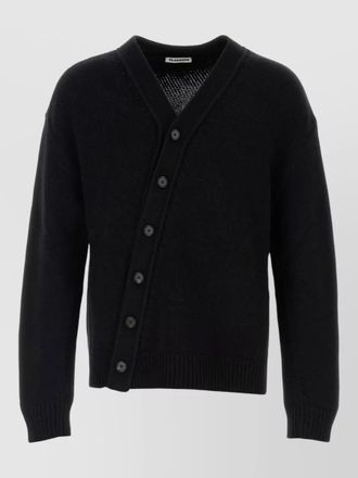 Jil Sander wool blend cardigan v neckline long sleeves