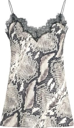 Roberto Cavalli Top con stampa - Grigio