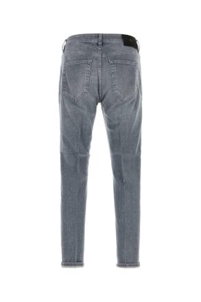 Pantaloni Torino Mens Grey Stretch Denim Jeans Ml30 Exterior: Cotton Elastane