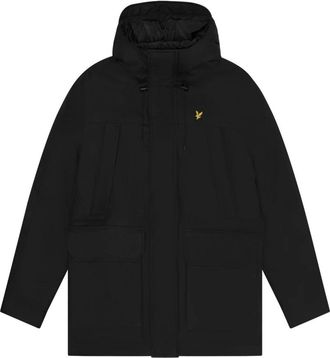 Lyle & Scott Microfleece Parka 2.0 Jas - Heren - Parka Jassen - Zwart - XS - Jassen